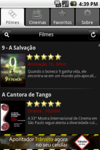Android Apontador Cinema